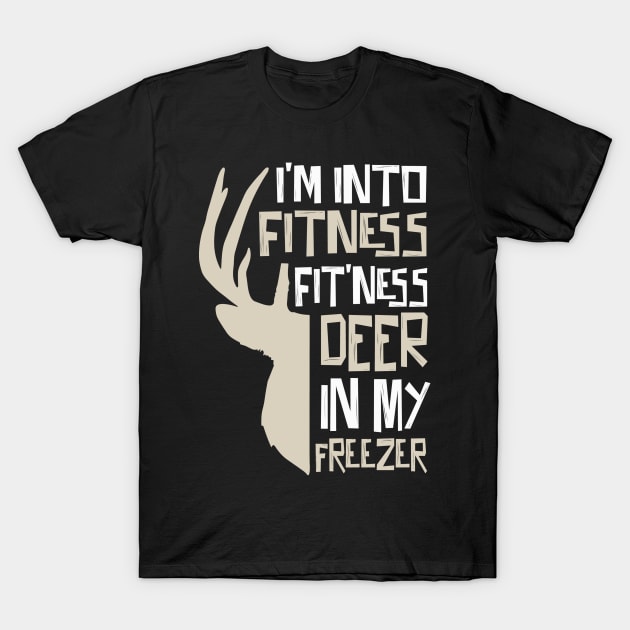 Fitness Deer In My Mouth T-Shirt by Teewyld